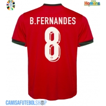 Camisa de time de futebol Portugal Bruno Fernandes #8 Replicas 1º Equipamento Europeu 2024 Manga Curta